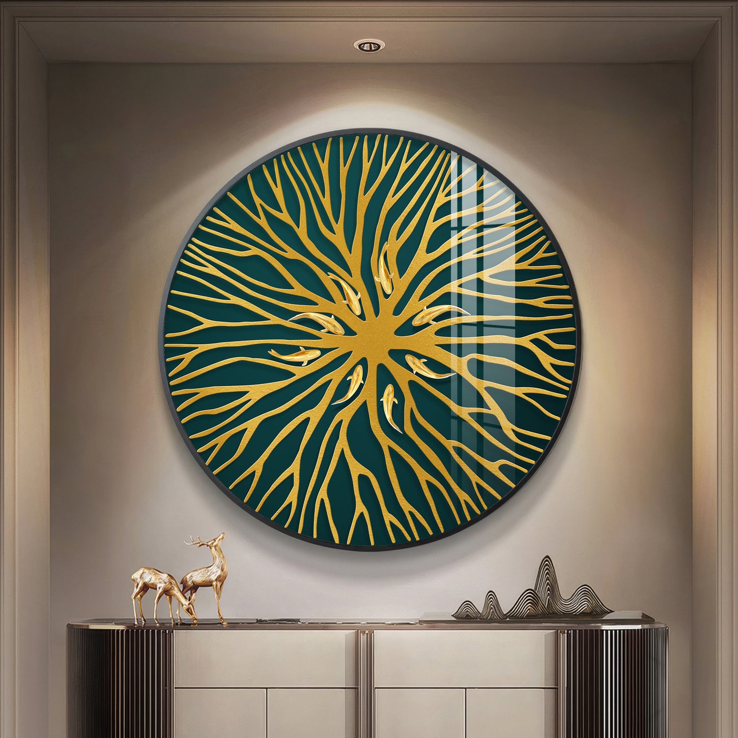 Horizon Sphere Art Premium Acrylic Round Wall Art