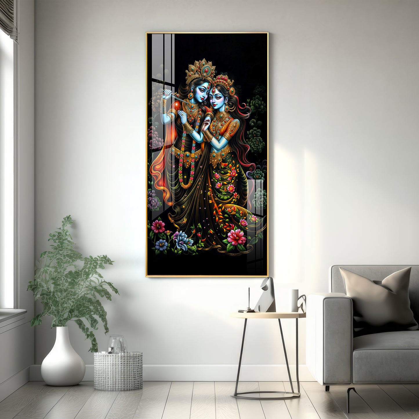 Sacred Couple Premium Acrylic Vertical Wall Art