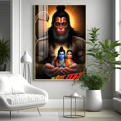 The Mighty Hanuman Premium Acrylic Wall Art