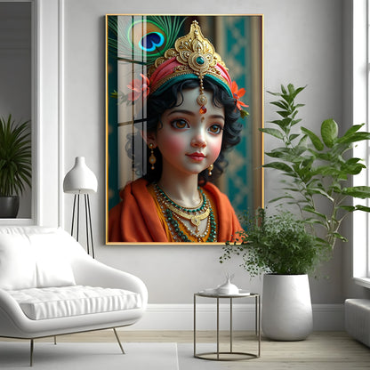 Krishna Reverberations Premium Acrylic Wall Art