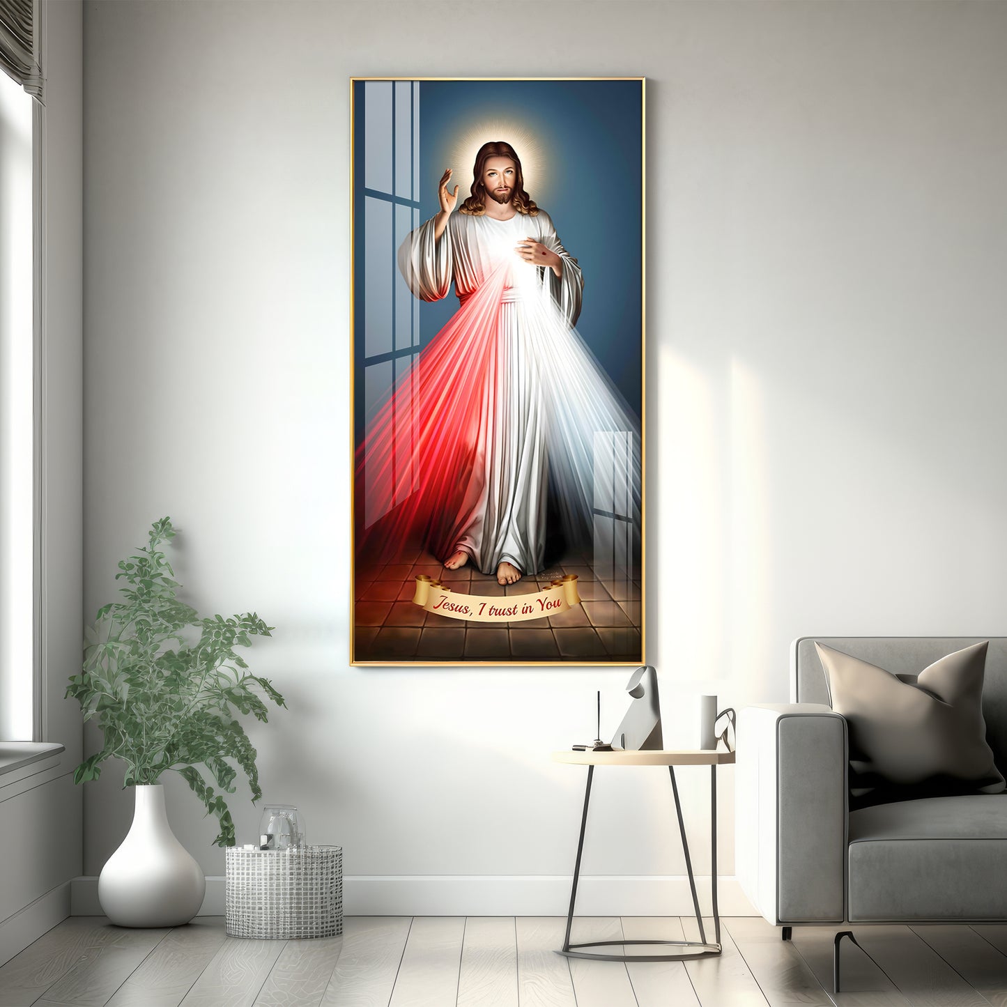 Jesus Christ Premium Acrylic Vertical Wall Art