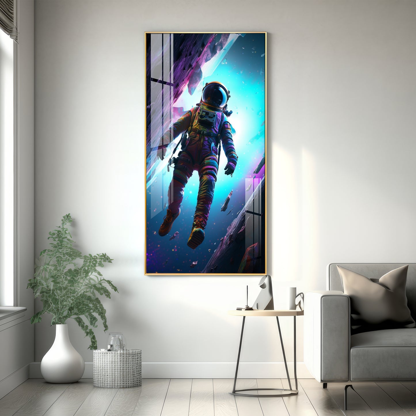 Colorful Cosmos Premium Acrylic Vertical Wall Art