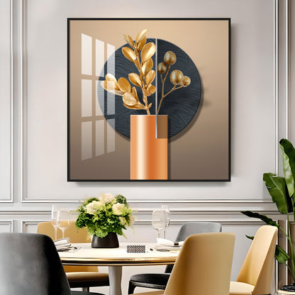 Modern Bloom Vase Premium Square Wall Art