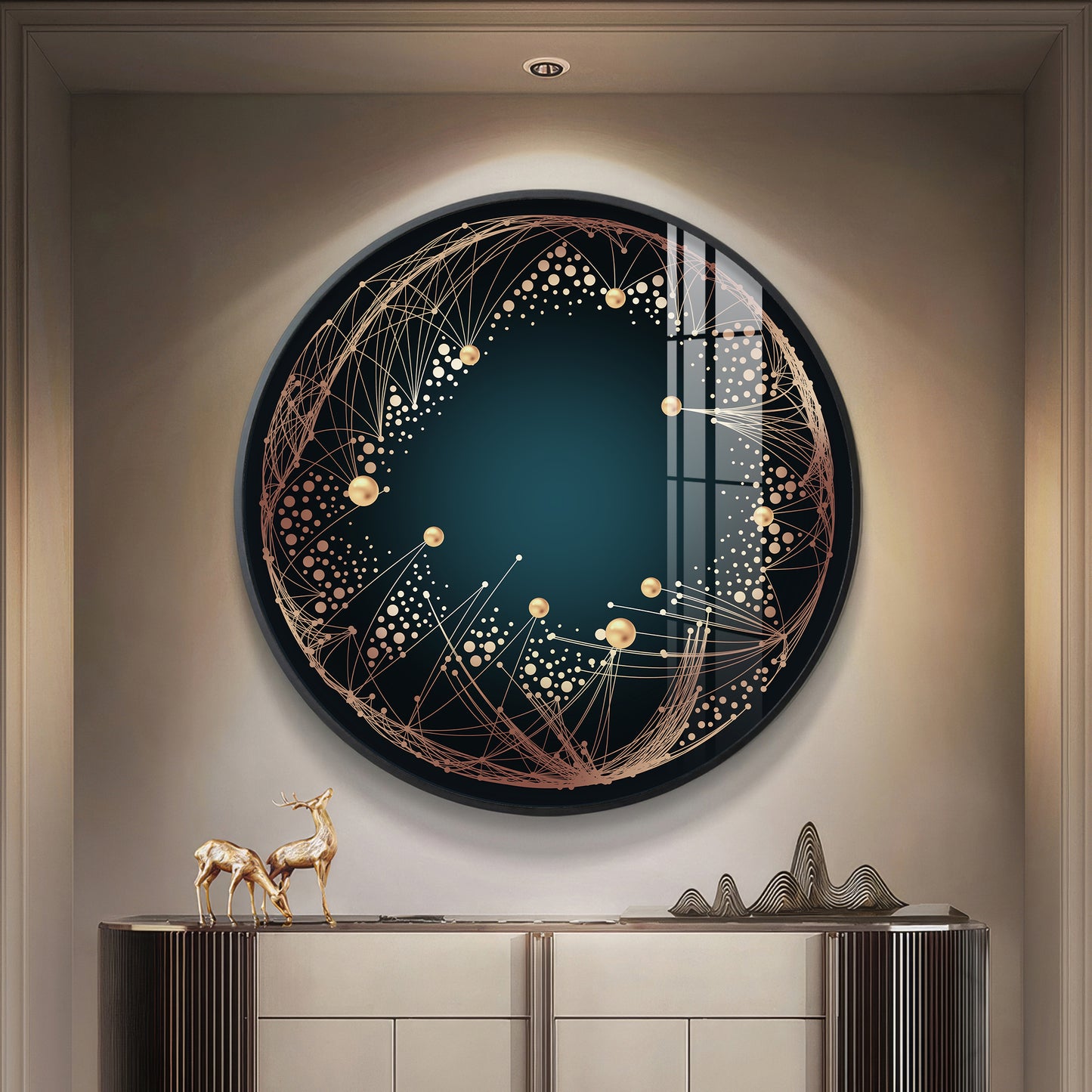 Astral Glow Premium Acrylic Round Wall Art