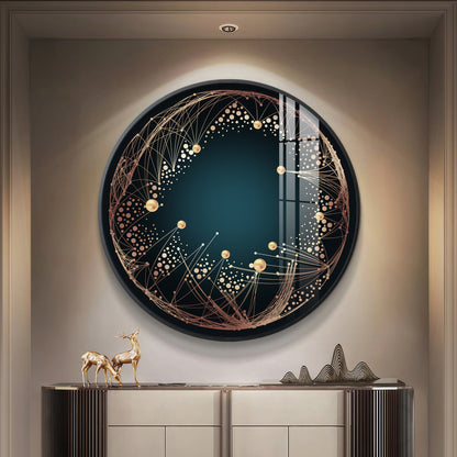 Astral Glow Premium Acrylic Round Wall Art