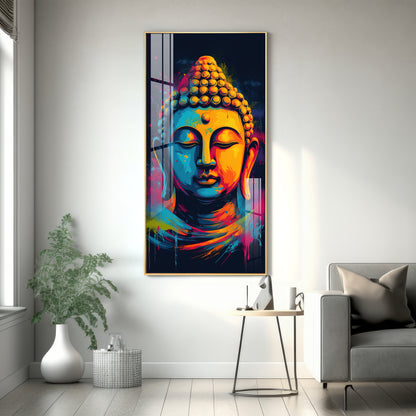 Stillness of The Mind Premium Acrylic Vertical Wall Art