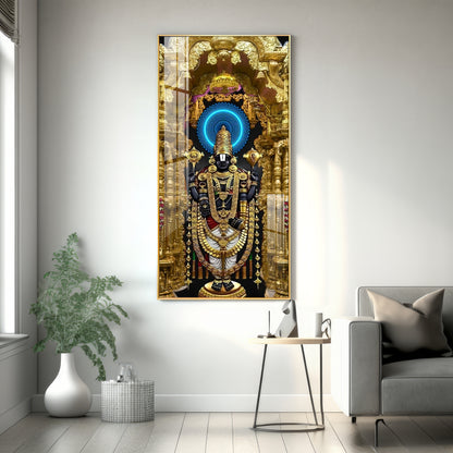 Shree Venkateswara Swamy Premium Acrylic Vertical Wall Art