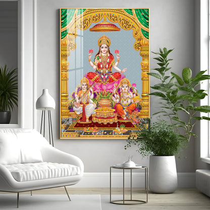 Sacred God And Goddess Premium Acrylic Vertical Wall Art