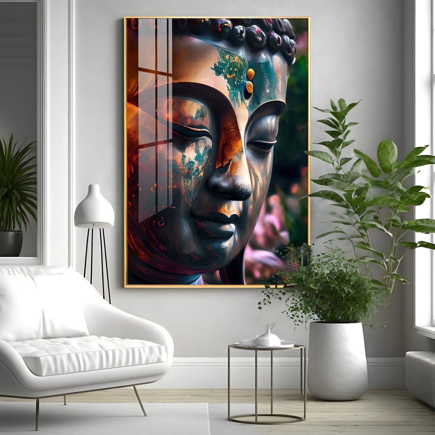 Buddha Premium Acrylic Vertical Wall Art