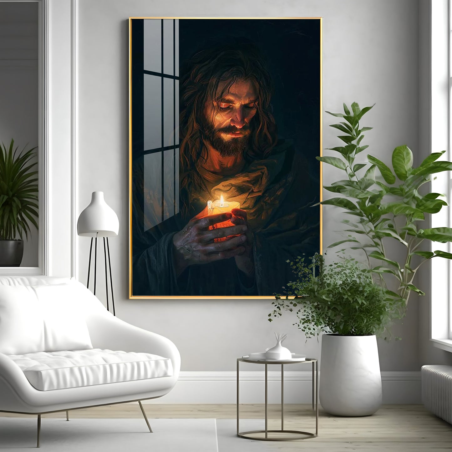 Jesus Christ Faithful Inspiration Premium Acrylic Wall Art