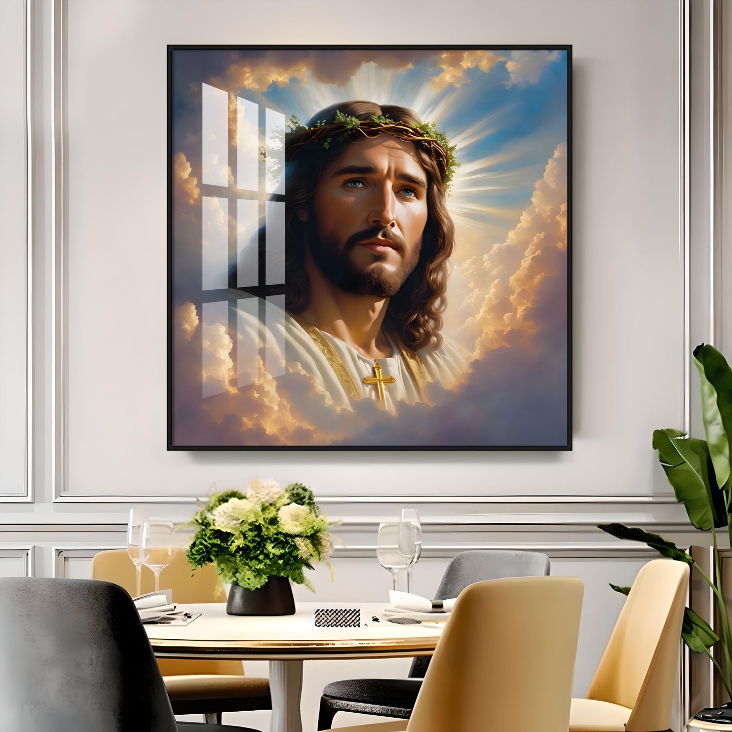 Jesus Christ Christian Premium Acrylic Square Wall Art