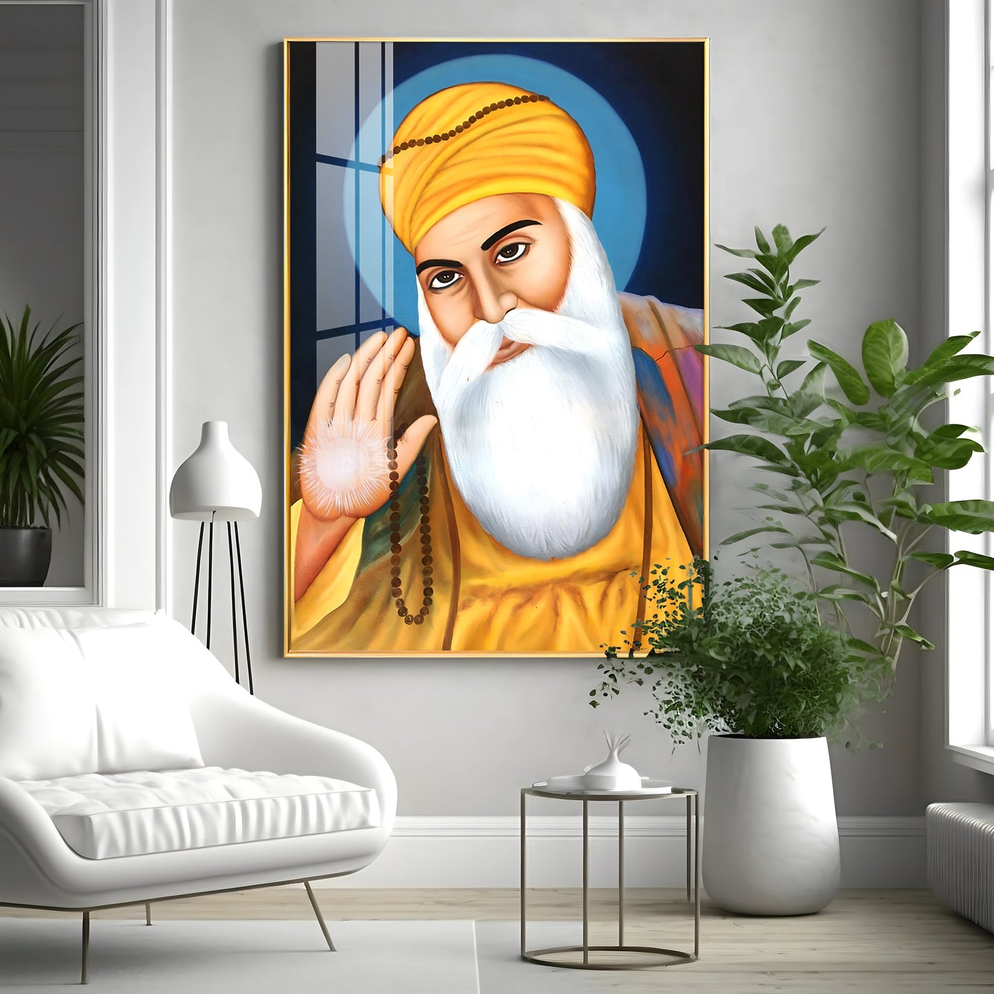 Wisdom Of Guru Nanak Ji Premium Vertical Acrylic Wall Art