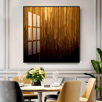 Art Ink Gold Living Room Premium Acrylic Square Wall Art