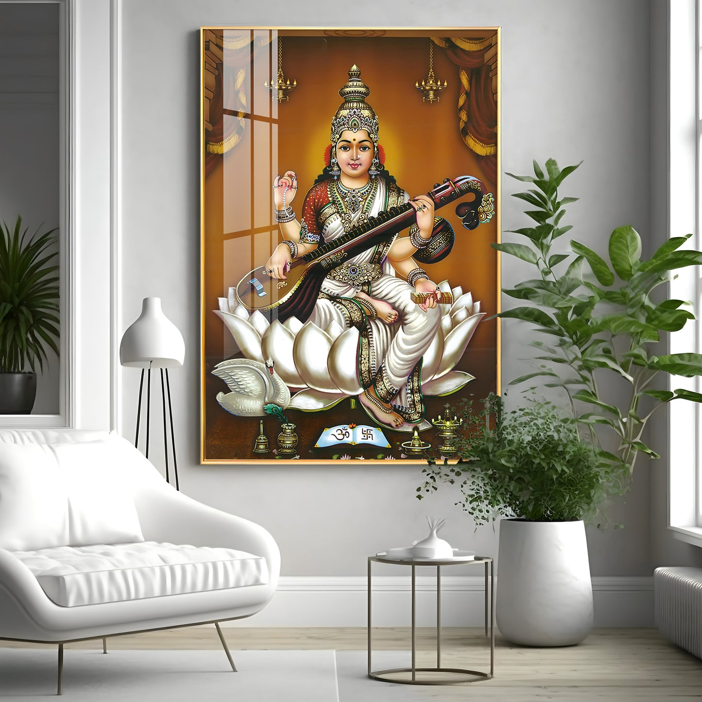 The Goddess's Embrace Premium Vertical Acrylic Wall Art