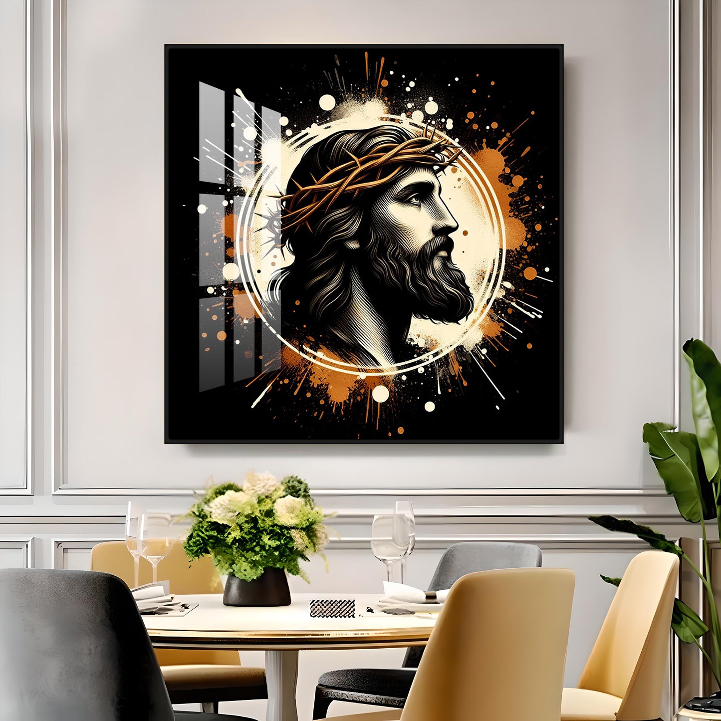 Jesus Premium Acrylic Square Wall Art