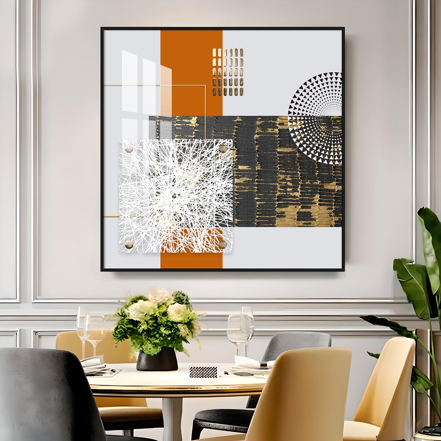 Modern Aesthetics Premium Acrylic Square Wall Art