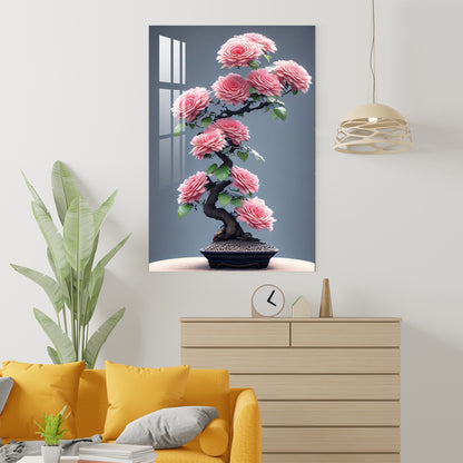 Pink Roses Acrylic Wall Art