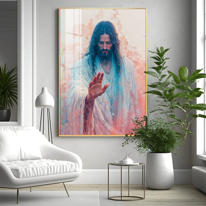 Jesus Christ Blessing Hand Premium Acrylic Wall Art