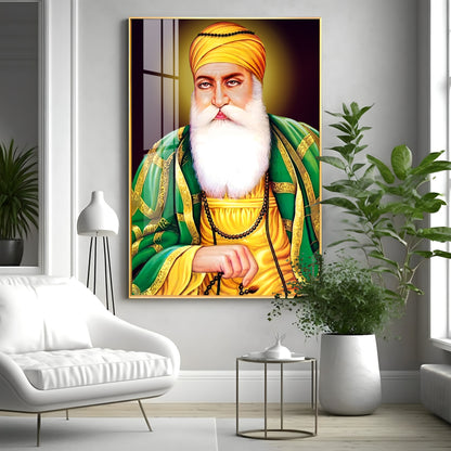 Guru Nanak Ji Premium Vertical Acrylic Wall Art