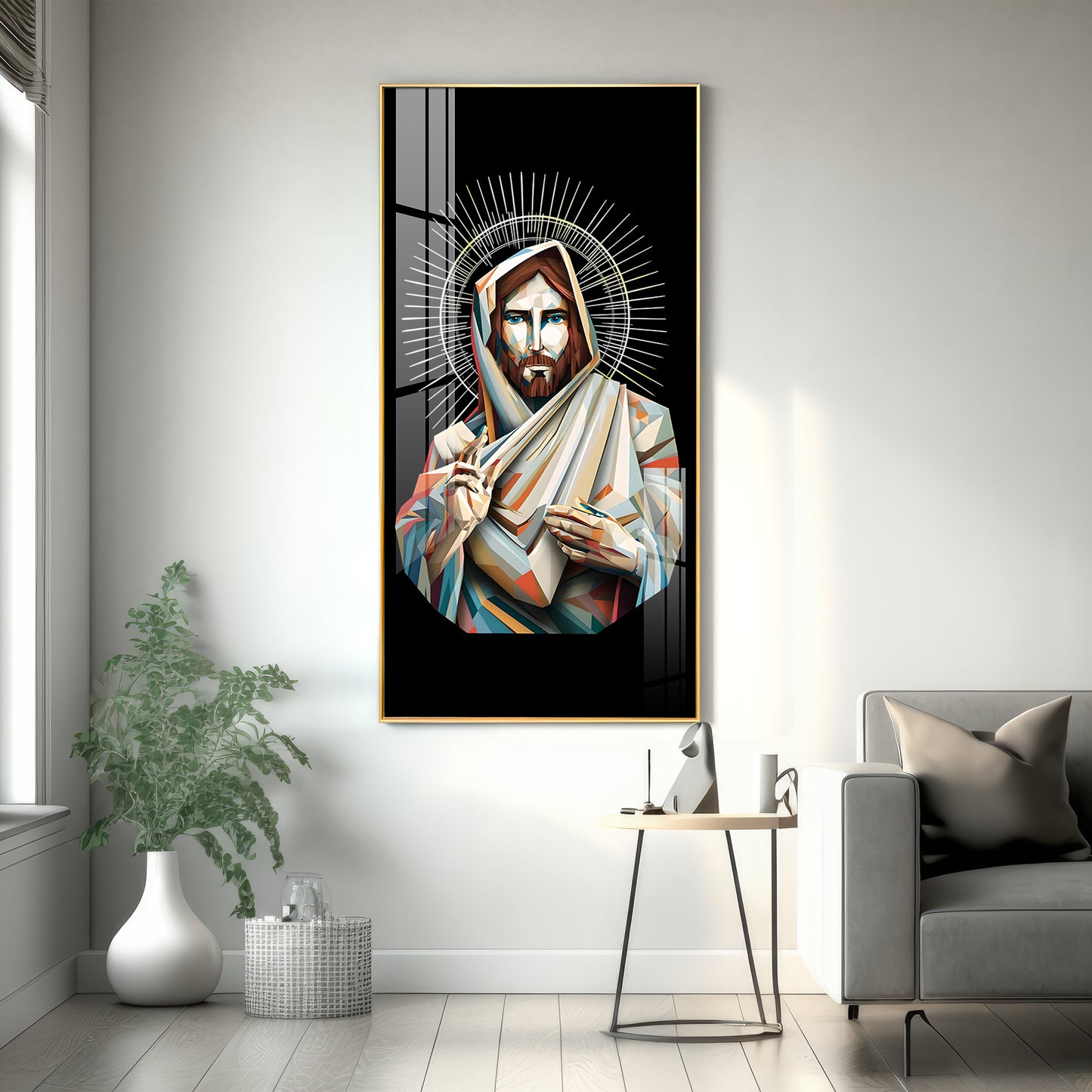 Jesus Premium Acrylic Vertical Wall Art