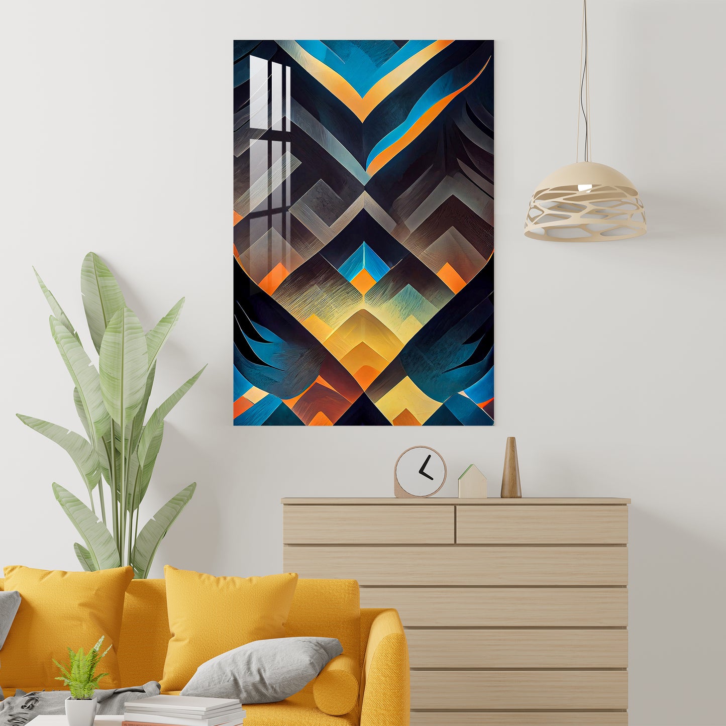 Geometric Abstraction Acrylic Wall Art