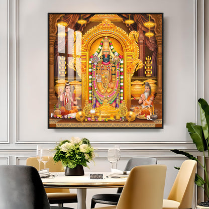 Venkateswara Maharaj Premium Acrylic Square Wall Art