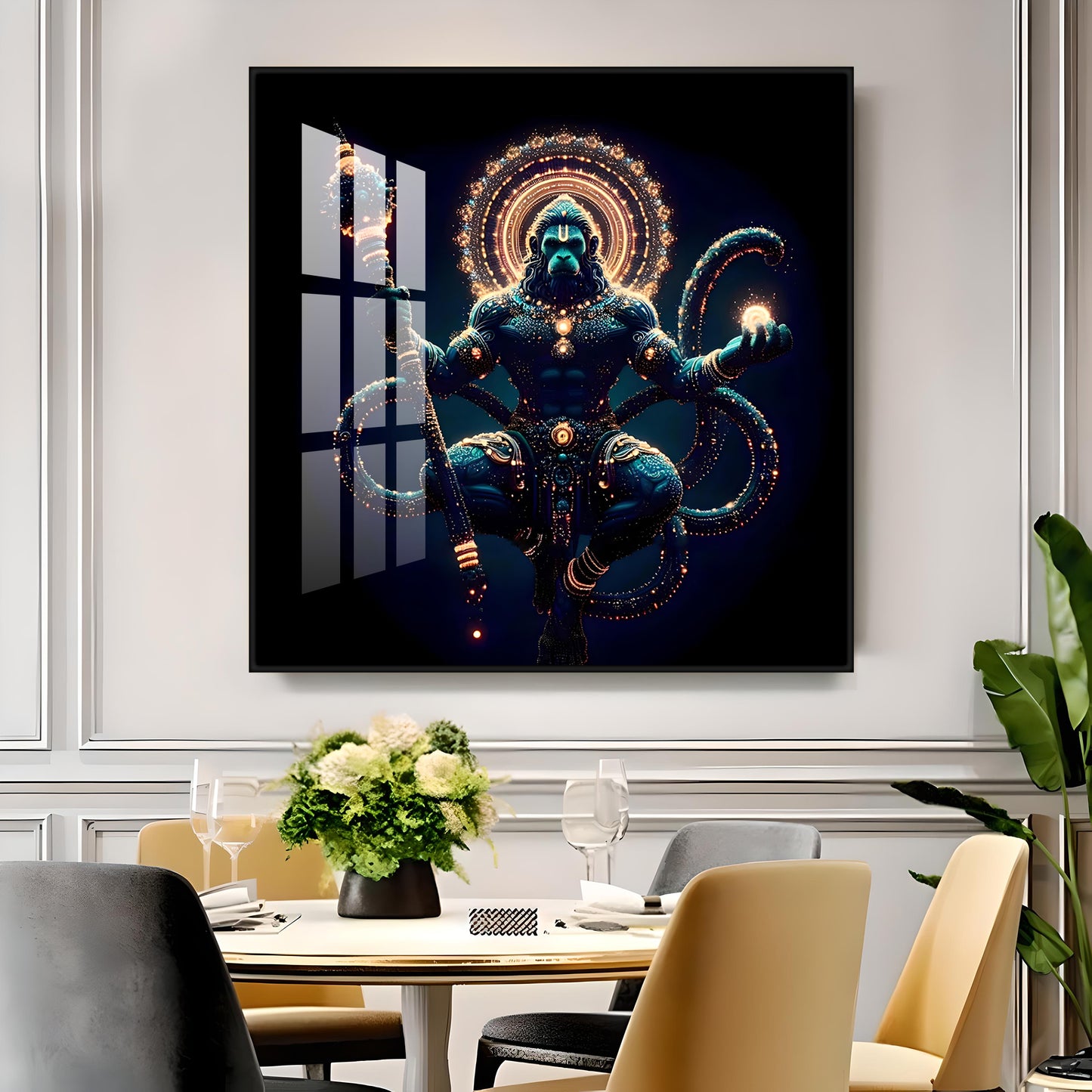 Jai Mahaveer Premium Acrylic Square Wall Art