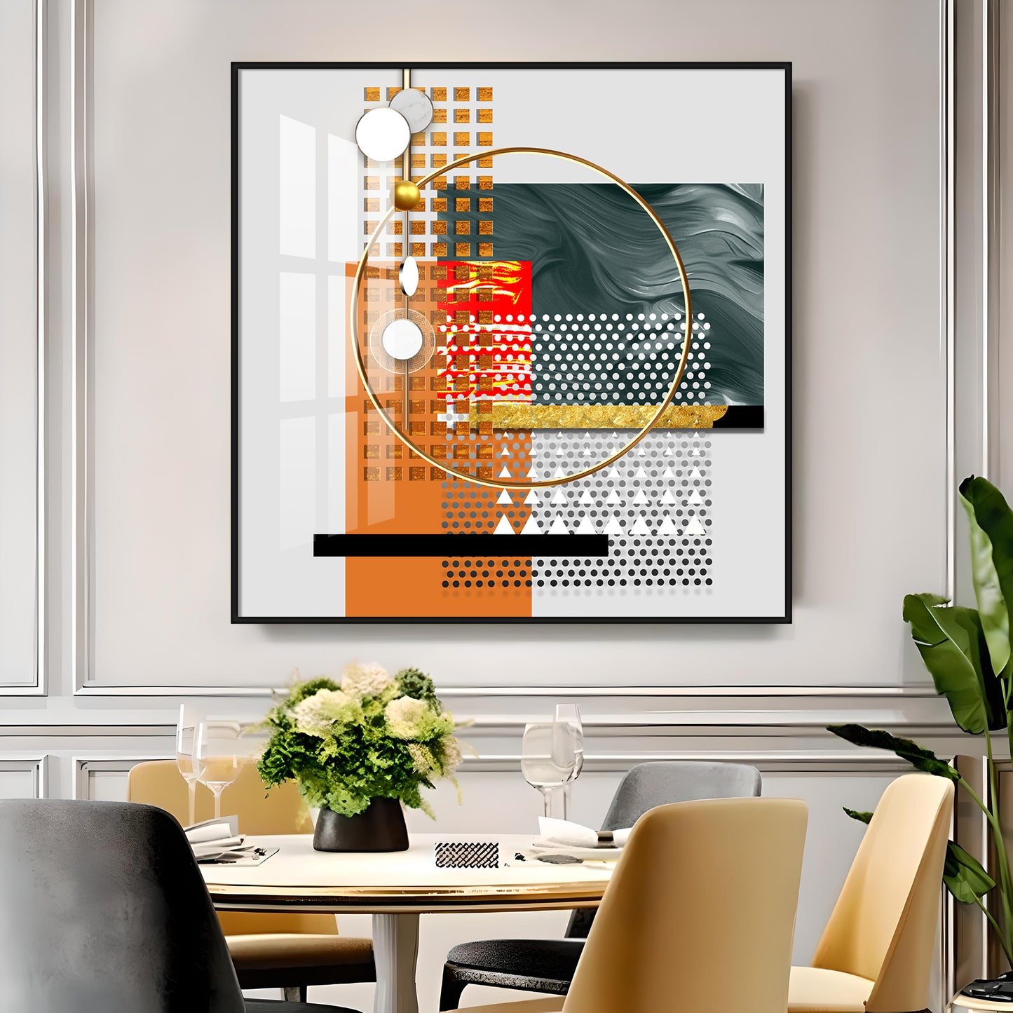 Multiple Figures Premium Acrylic Square Wall Art