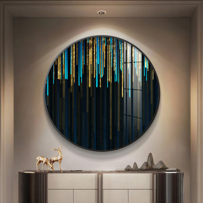 Colorful Palette Premium Acrylic Round Wall Art