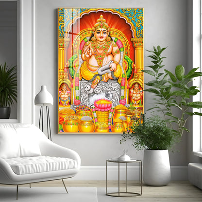 God Of Wealth And Treasurer Premium Acrylic Vertical Wall Art