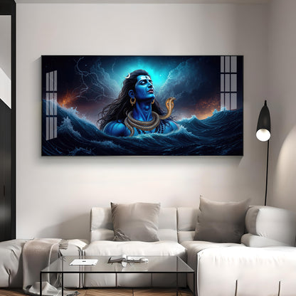 Divine Mahakal Premium Acrylic Horizontal Wall Art
