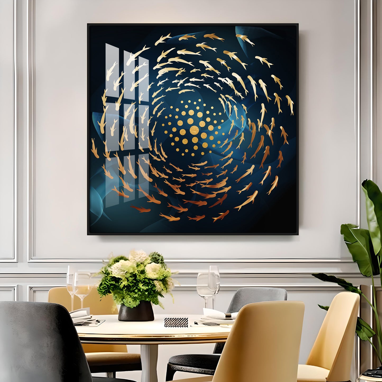 Into The Blue Premium Acrylic Square Wall Art