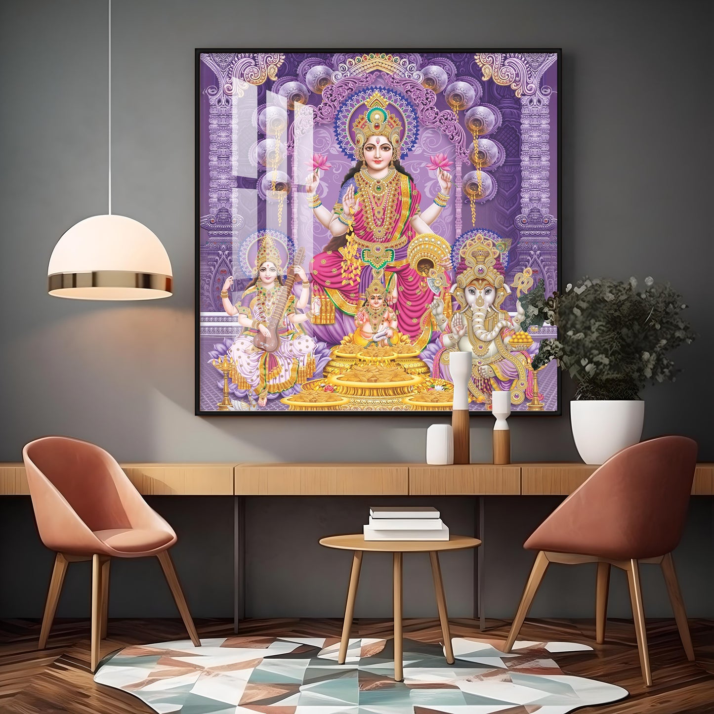 Ethereal Goddess Premium Acrylic Square Wall Art