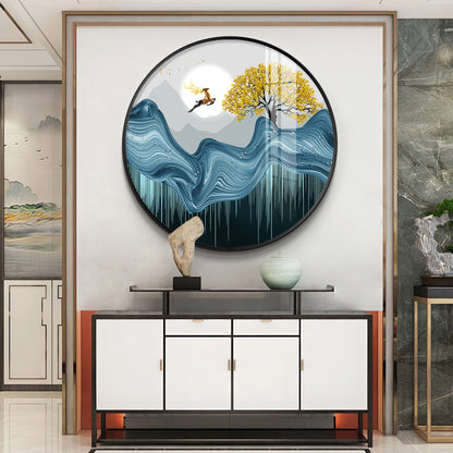 Echoes Of Nature Premium Acrylic Round Wall Art