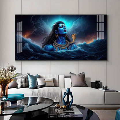 Divine Mahakal Premium Acrylic Horizontal Wall Art