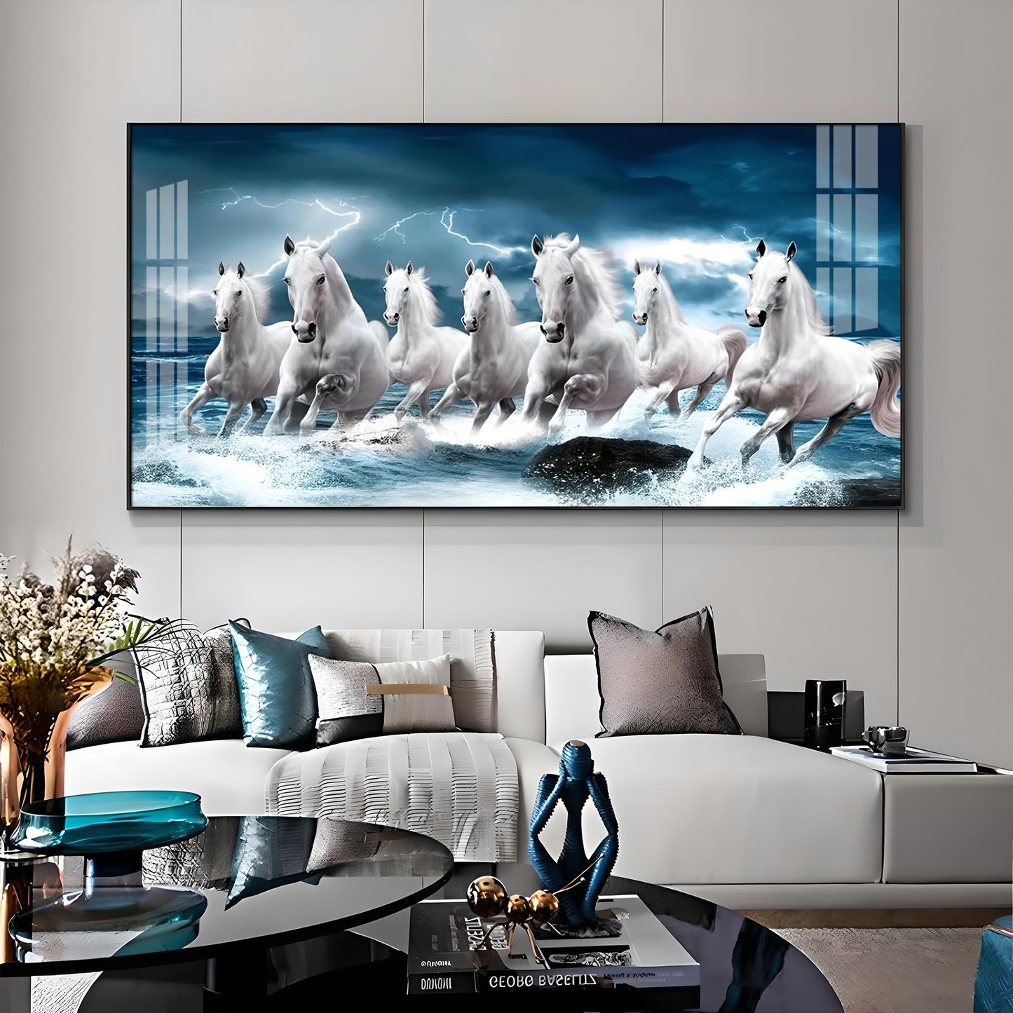 Heaven Horses Premium Acrylic Horizontal Wall Art