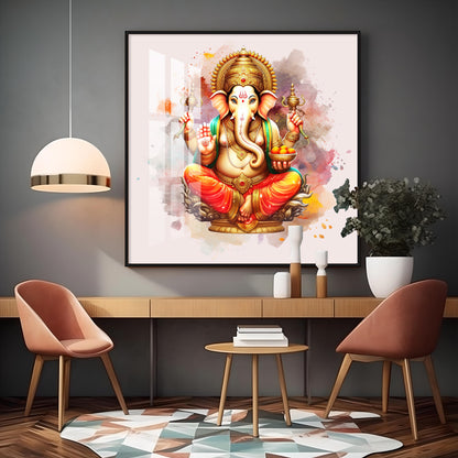 Gajanan Maharaj Premium Acrylic Square Wall Art