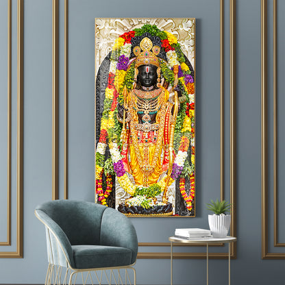 Lord Rama Portray Premium Vertical Wall Art