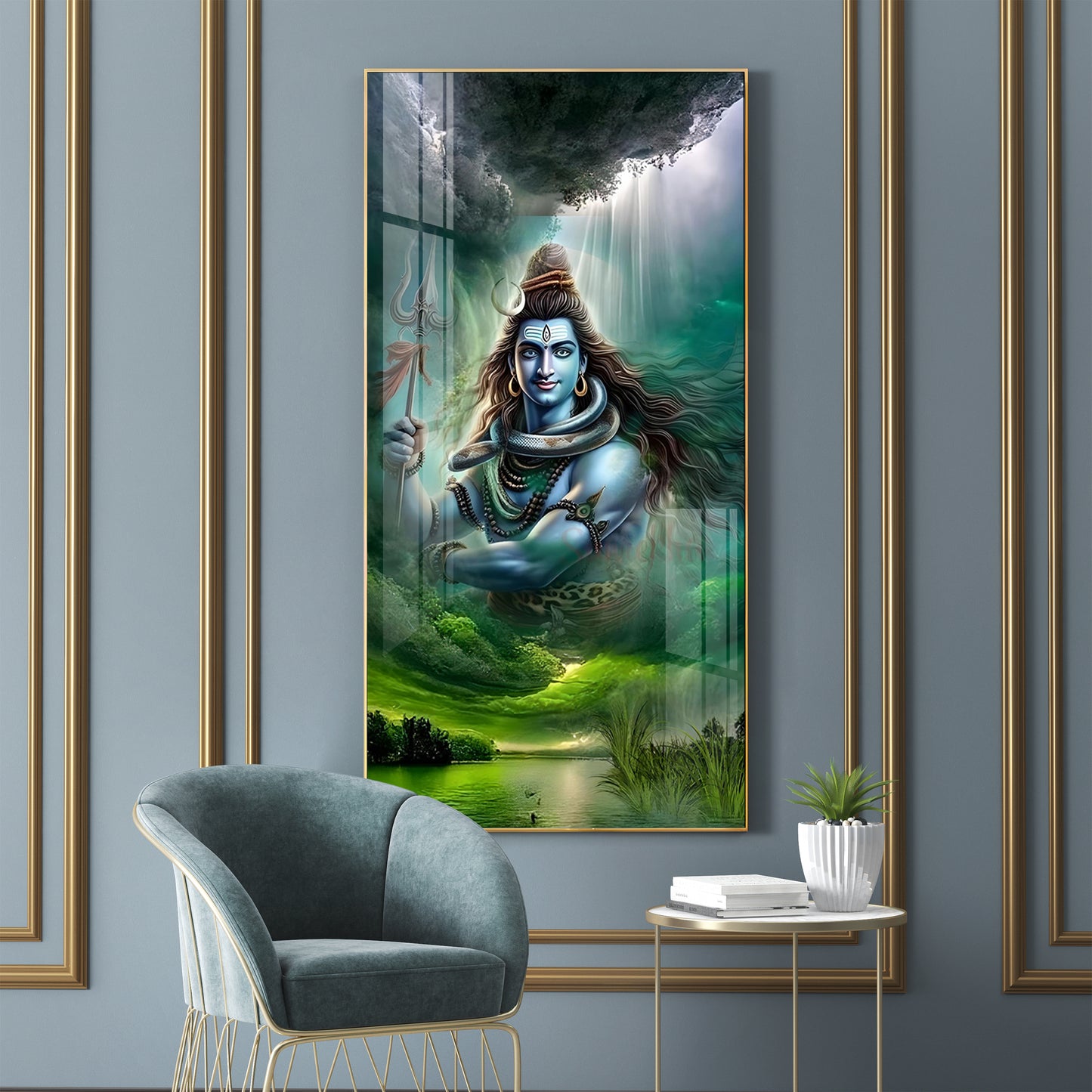 Adiguru Premium Acrylic Vertical Wall Art