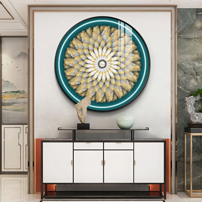 Majestic Whirl Premium Acrylic Round Wall Art