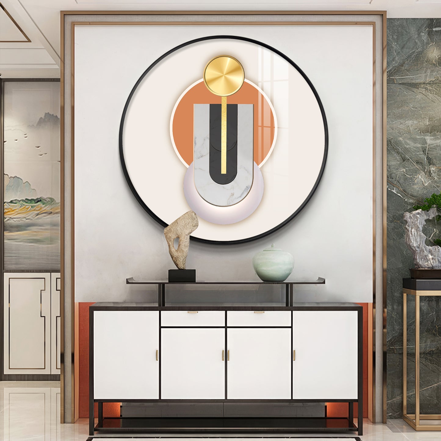 Urban Unity Premium Acrylic Round Wall Art