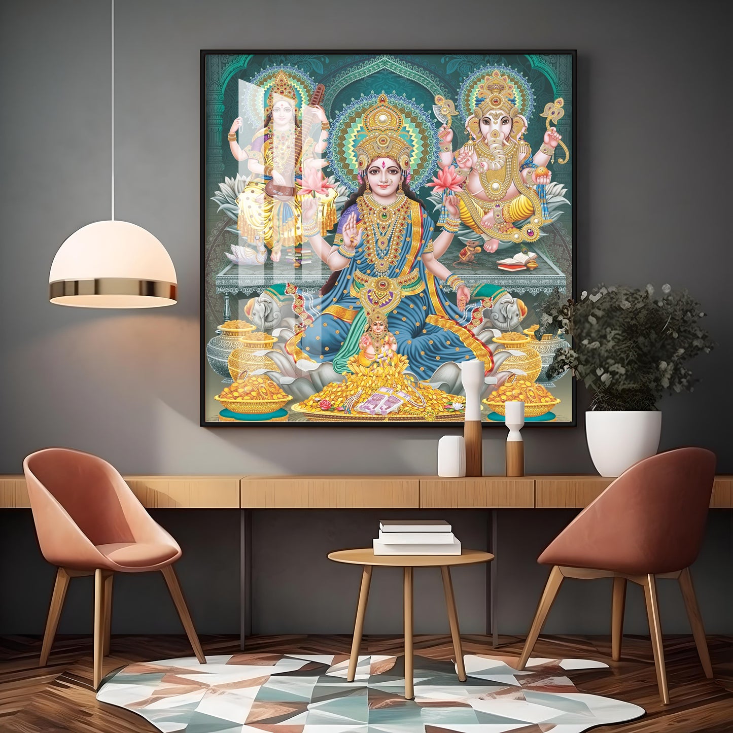 Deities Blessings Premium Acrylic Square Wall Art