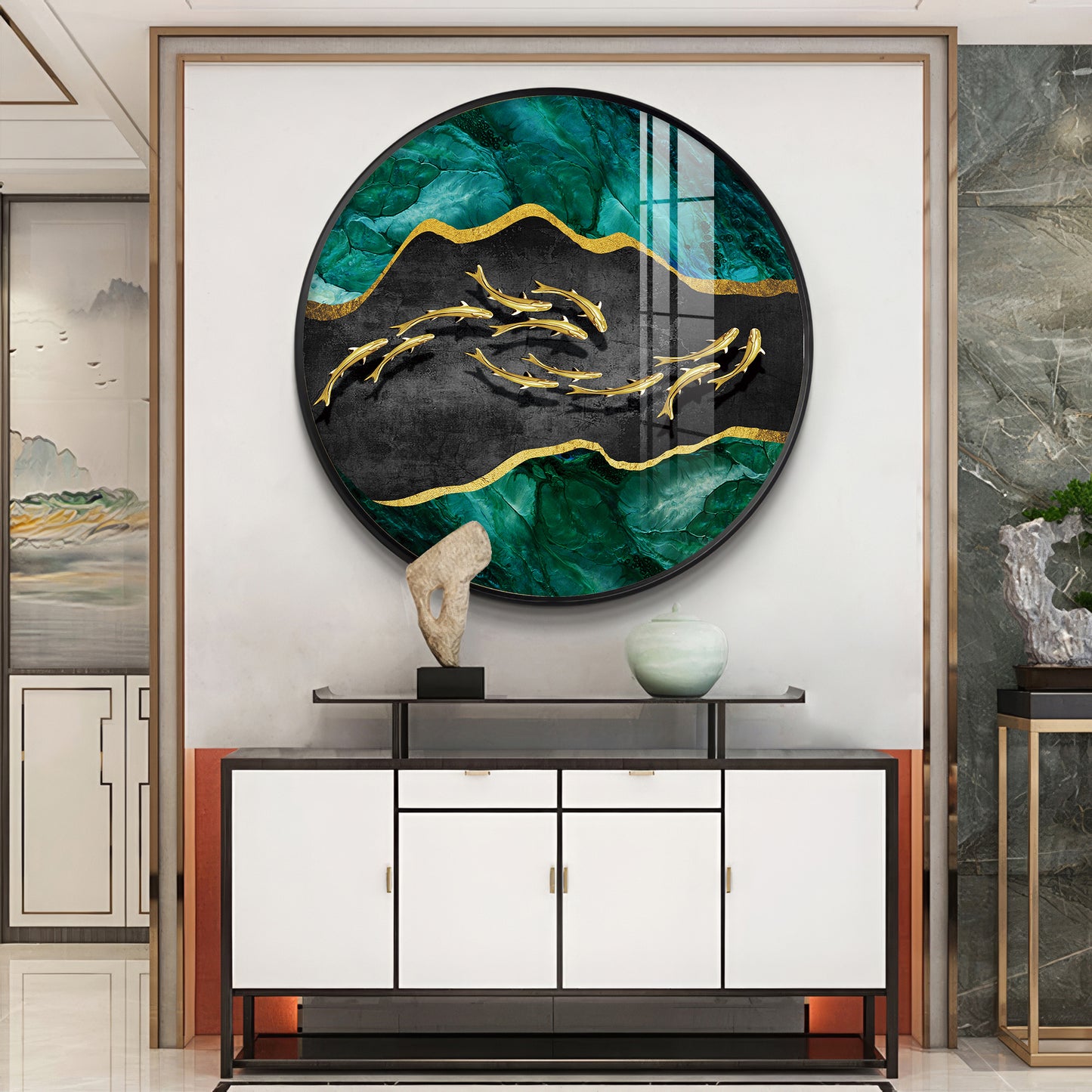 Regal Fish Premium Acrylic Round Wall Art