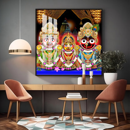 Jai Jagannath Ji Premium Acrylic Square Wall Art