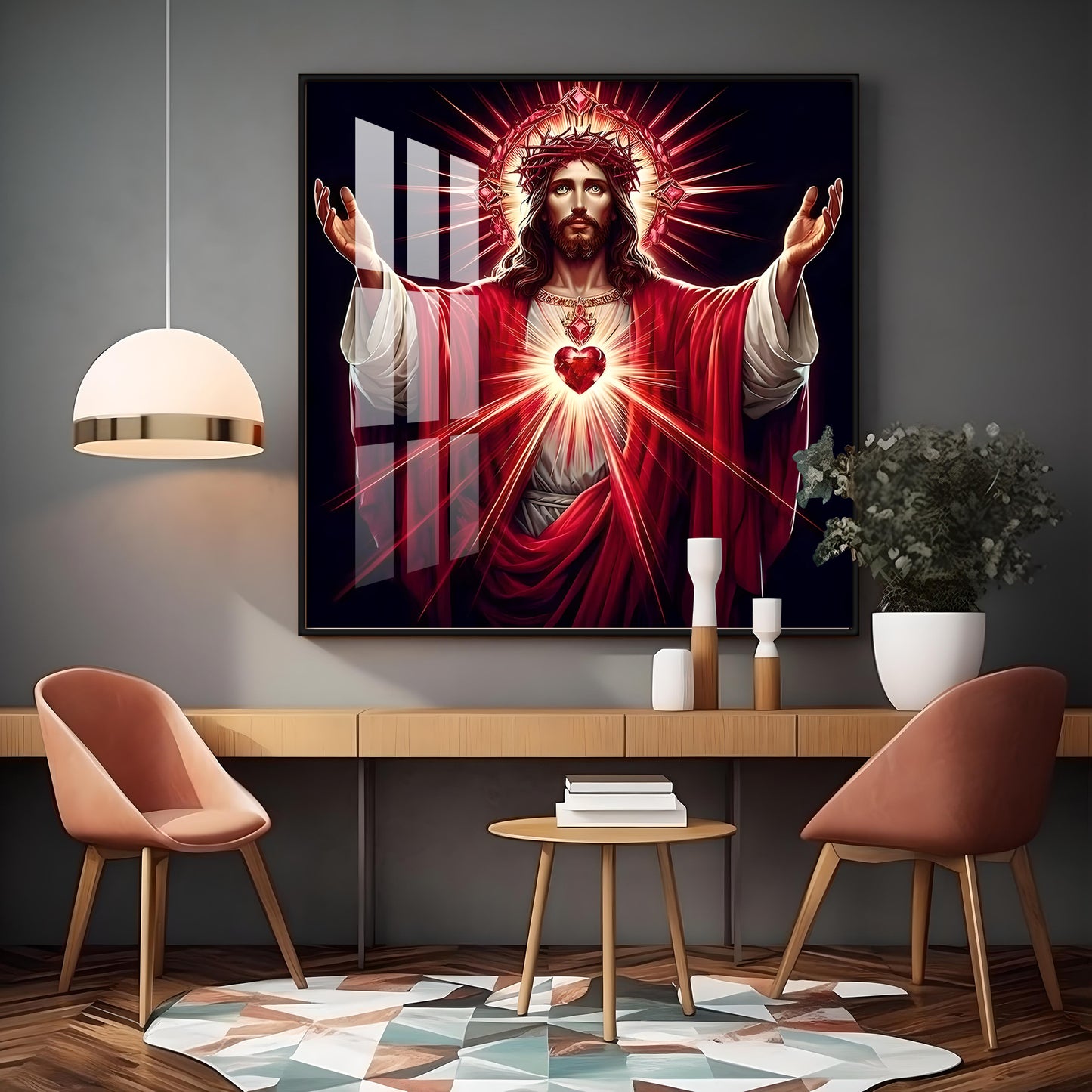 Heart of God Premium Acrylic Square Wall Art