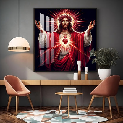 Heart of God Premium Acrylic Square Wall Art