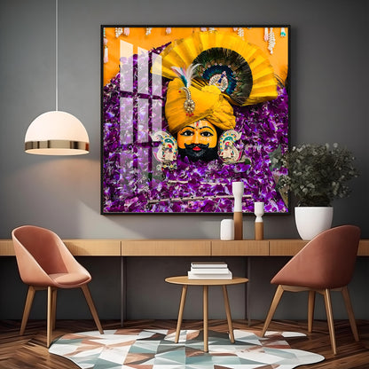 Shyam Baba Premium Acrylic Square Wall Art