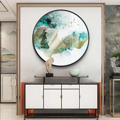 Gilded Vision Premium Acrylic Round Wall Art