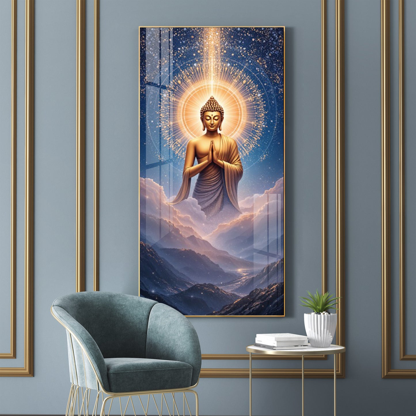 Gautama Buddha Premium Acrylic Vertical Wall Art
