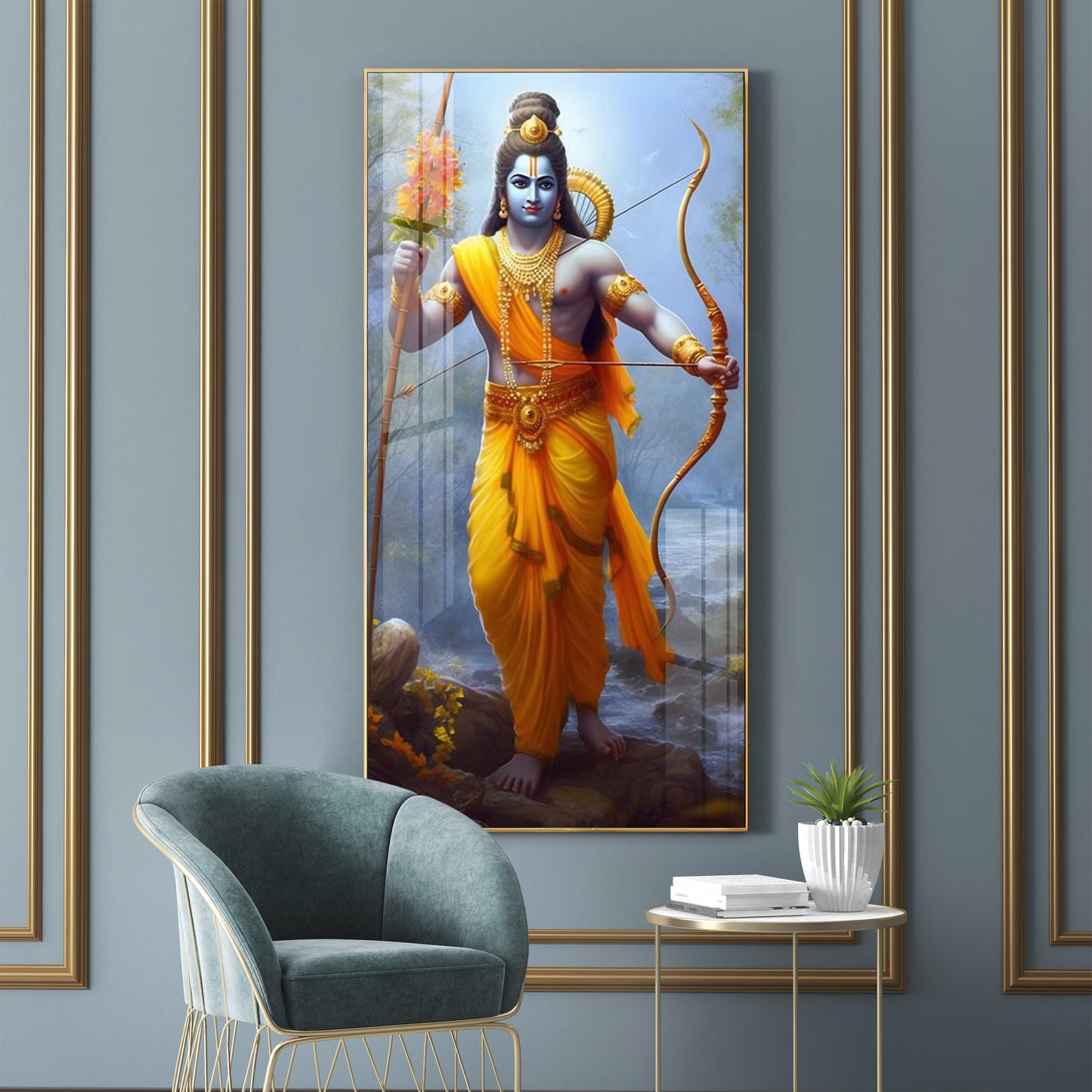 Maryada Purushottam Premium Acrylic Vertical Wall Art